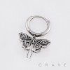 ENCHANTED FLUTTER GOTHIC BUTTERFLY EYE 316L SURGICAL STEEL EARRING
